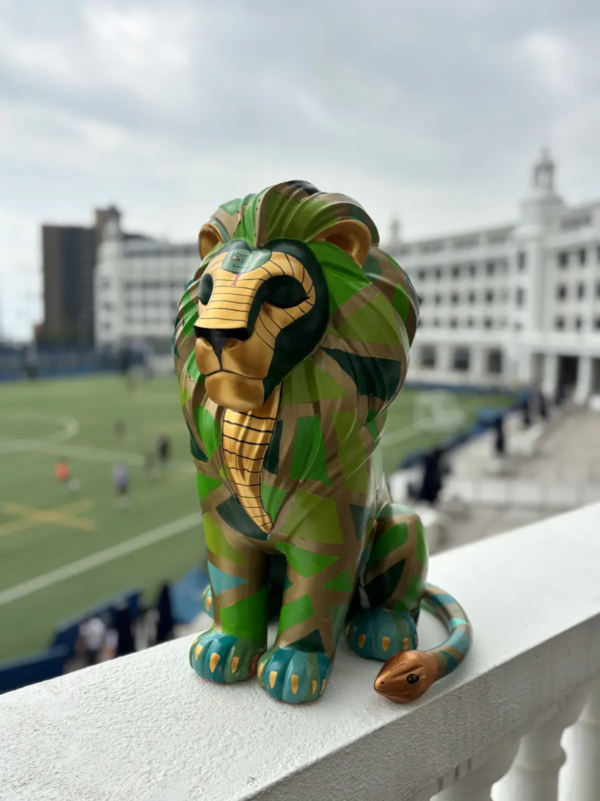 The Emerald King by Snake House sculpture