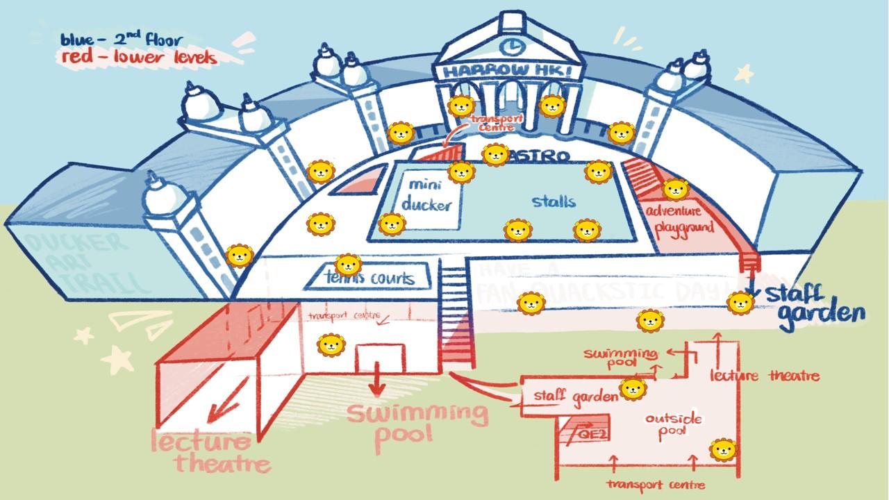 Long Ducker trail map